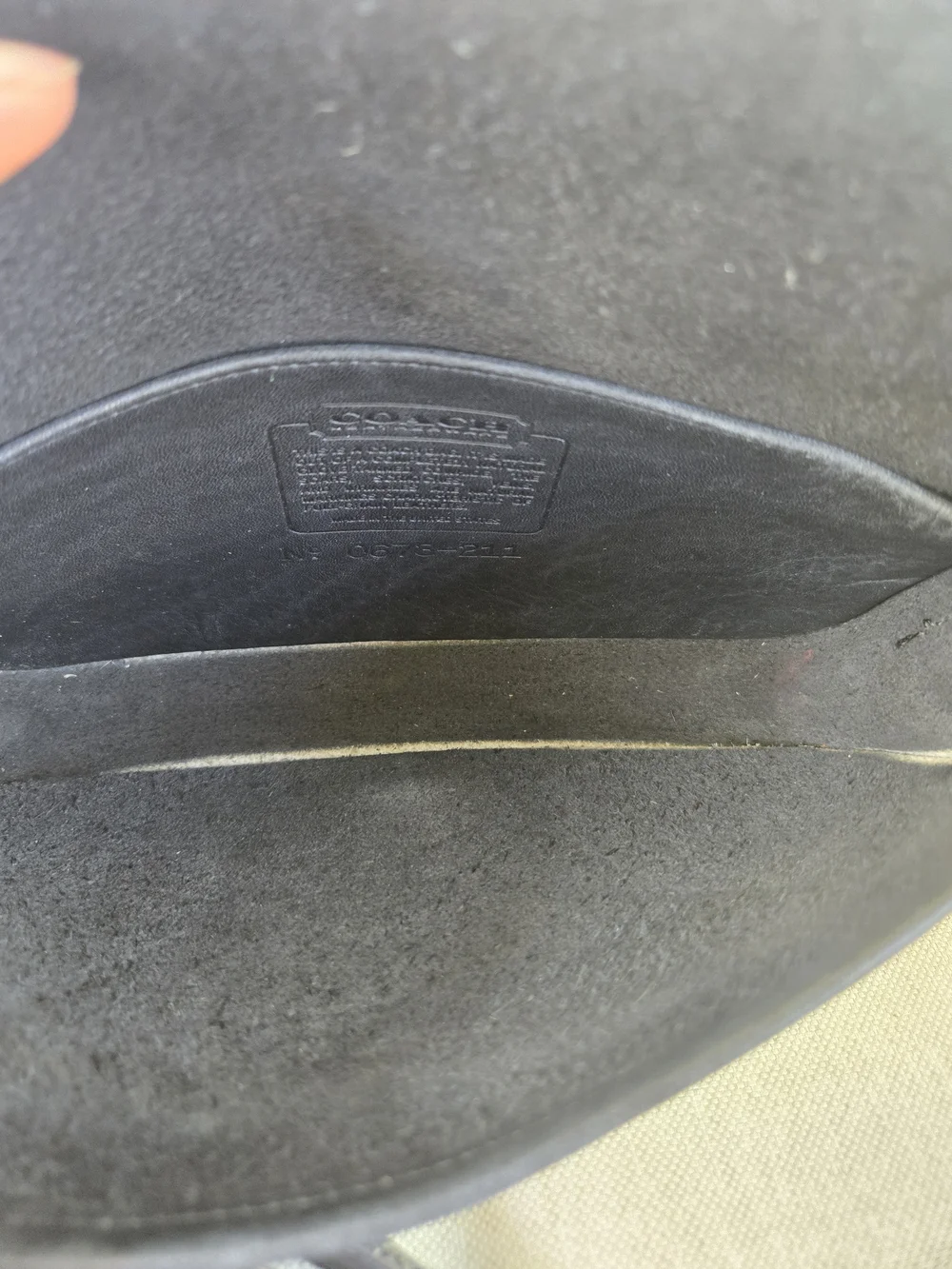 Vintage Coach Penny Pocket Purse 9755 Navy - Picture 7 of 11